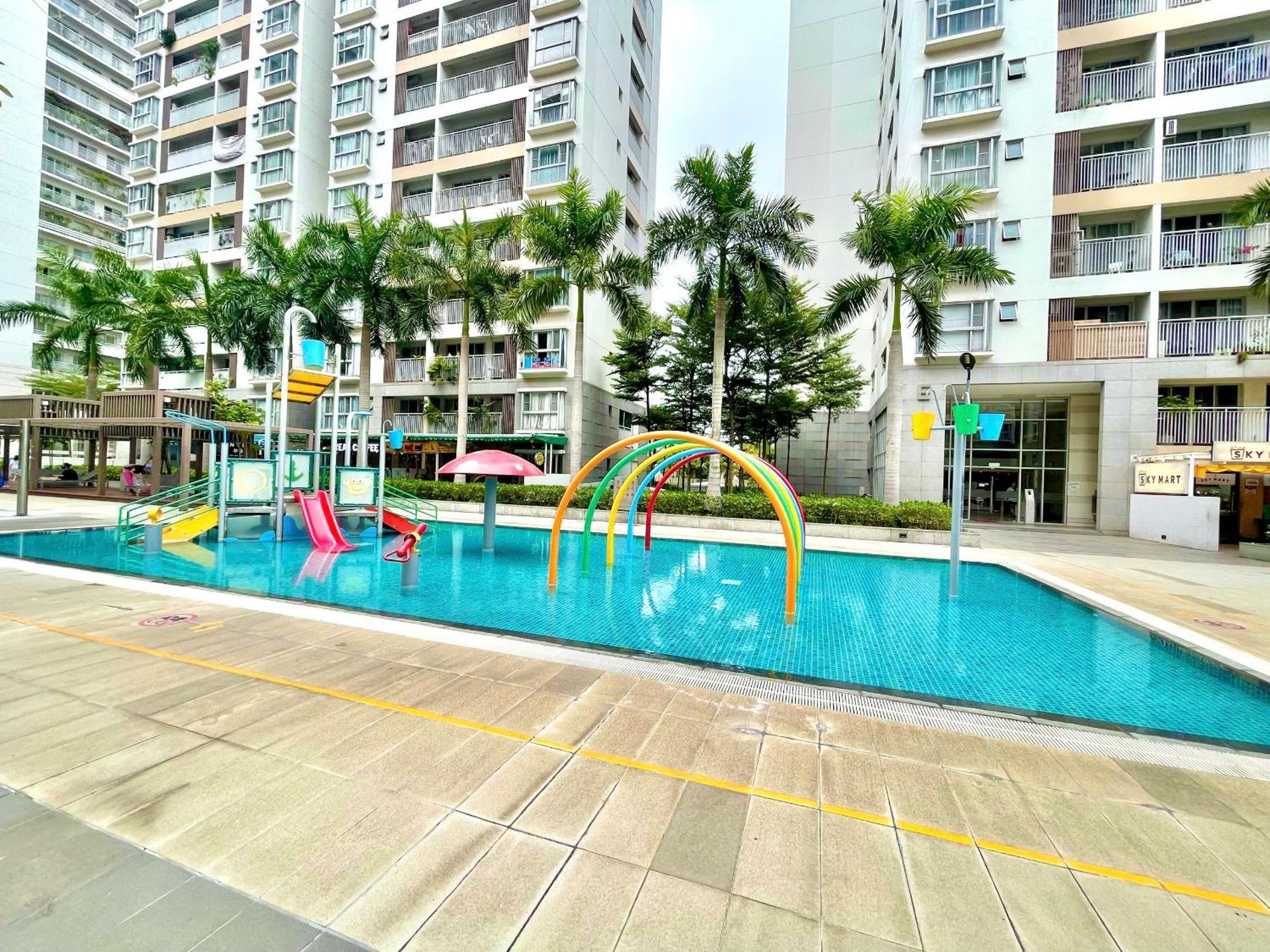 הו צ'י מין סיטי Secc Luxury 2-Br Apartment, Scenic Valley, Saigon Exhibition And Convention Center, Fv Hospital, Phu My Hung District 7 מראה חיצוני תמונה